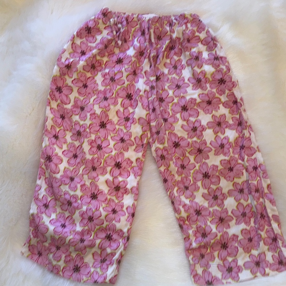 Zara Kids Pink Floral flowy pants. Size 6